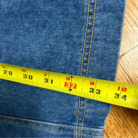 Vintage 90’s JouJou Denim Zip Up Bodycon Dress Size L - Picture 13 of 13